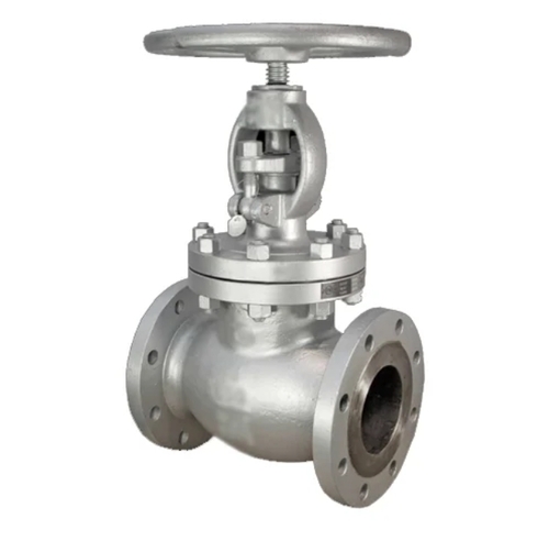 Polished Cast Steel Globe Valve - Color: Blue