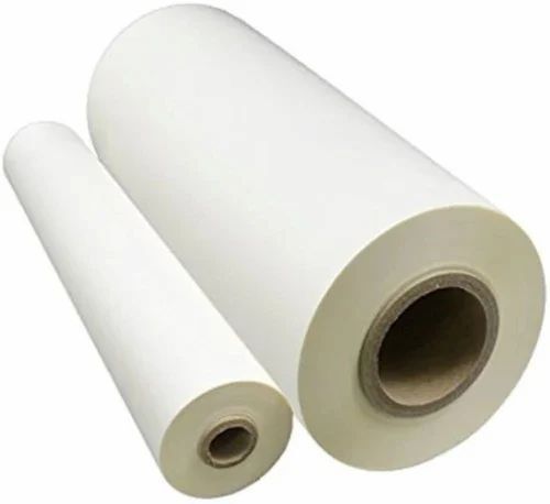 White Bopp Matte Film Roll