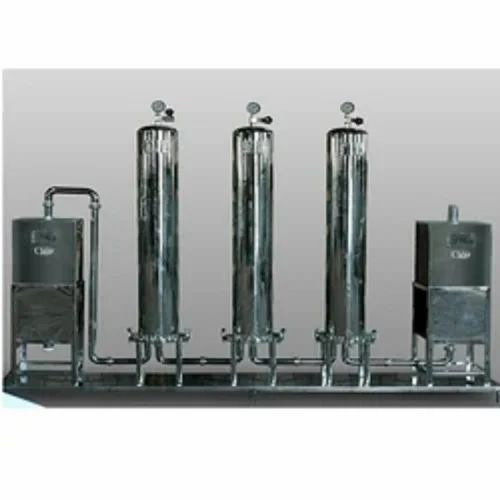 01 Industrial Water Filtration Plant - Stainless Steel, 500 LPH, Automatic, 30-40Hz, 120V | Electric Drive, Steel, Industrial Use