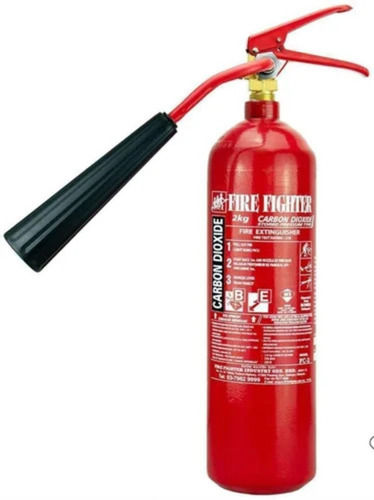 2 Kg Carbon Dioxide Cylinder - MS Material, Red Color, 99% Purity, 21B Fire Test Rating | Durable Industrial Use