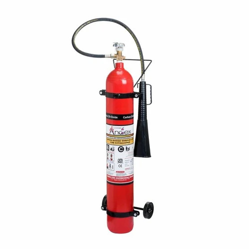9 Kg Carbon Dioxide Cylinder - MS Material, Red Color, 99% Purity, 34B Fire Rating, Durable Industrial Use