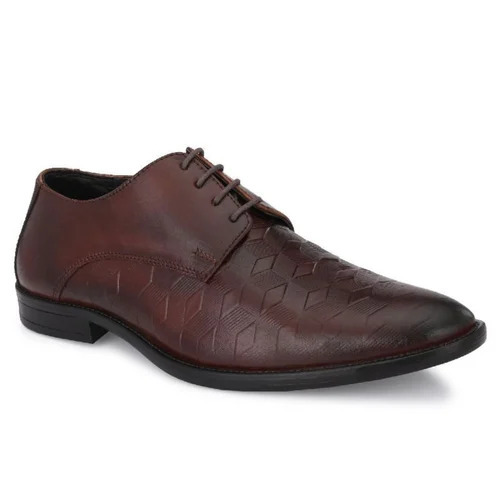 Genuine Leather Oxford Brown Lace Up Shoes