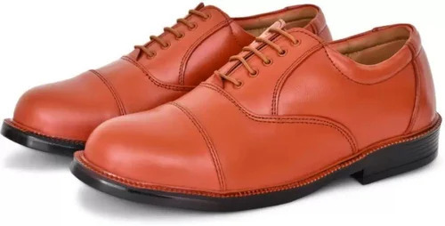 Mens Genuine Leather Oxford Tan Shoes - Genuine Leather Size 6-10 Brown/Black Rubber Sole | Formal Casual Wear