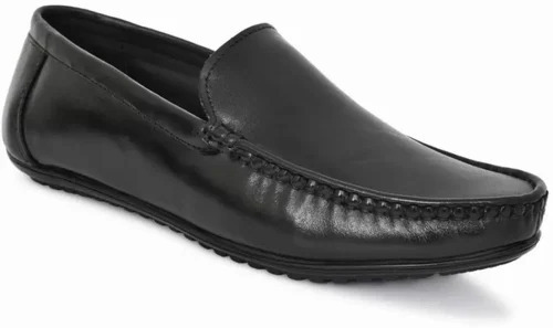 Mens Katenia Leather Formal Shoes - Leather Upper, Sizes 6-10, Black, TPR Sole | Any Season, Plain Pattern