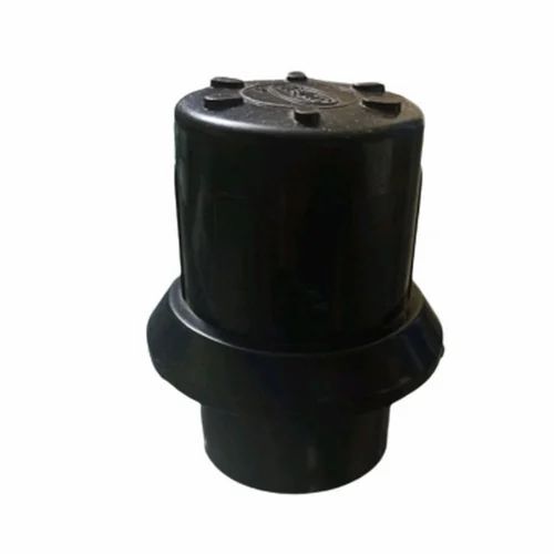 Pvc Black Flush Valve - PVC 2 Inch Black, Polished Finish, 10 PSI | Ball Structure, Medium Pressure, Agriculture Use