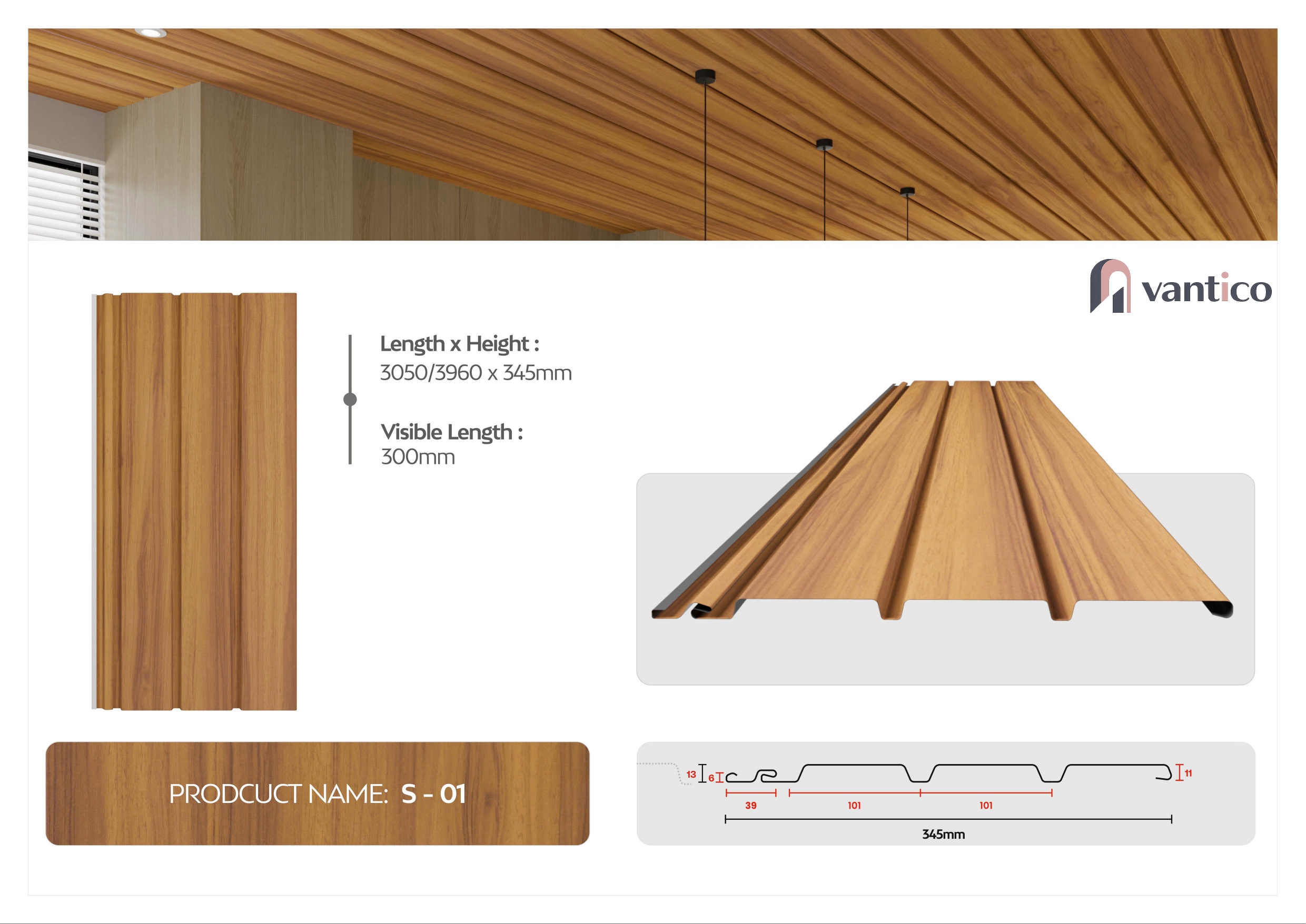 Pvc Soffit Panel - Application: False Ceiling