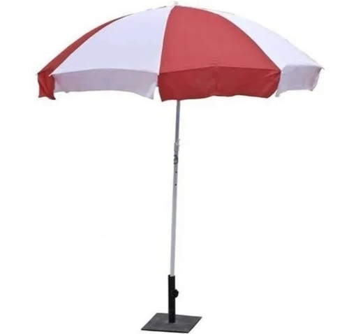 Red And White Garden Umbrella