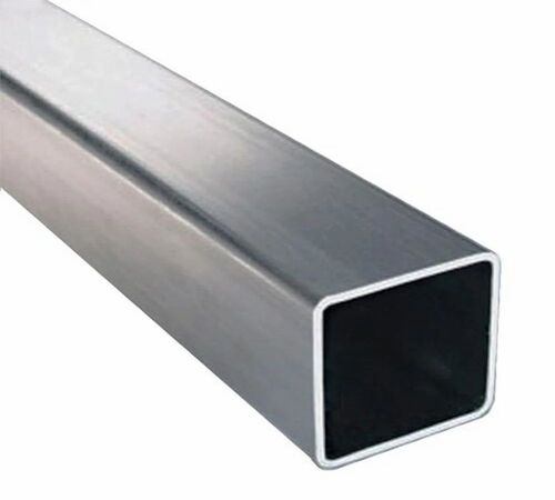 Silver Color Stainless Steel Square Pipe - Stainless Steel, Silver, Polished | Long Lasting, Rust Proof, Corrosion Resistant