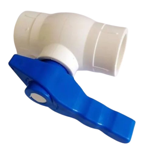White And Blue Pvc Ball Valve