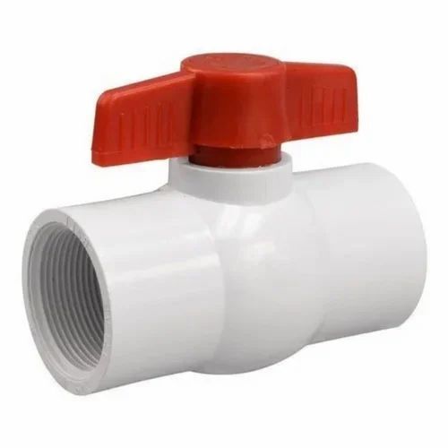 White And Red Pvc Gate Valve