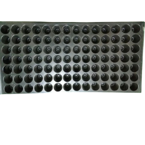 Agriculture Seedling Tray 98 Cavity - HIPS Material, 300mm x 450mm, Black | Durable Rectangular Agricultural Tool