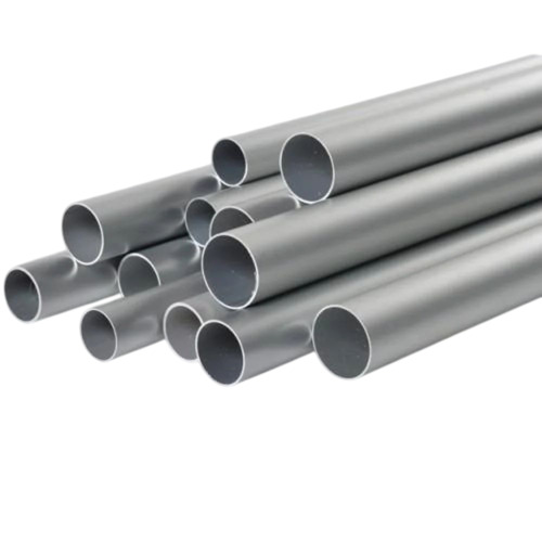 Aluminium Round Pipe - Seamless Solid Silver Aluminum, Corrosion Resistant, Fine Finished