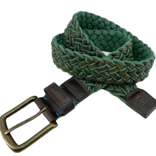 Men Leather Green Belt