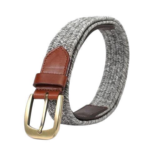 Mens Studde Leather Belt - Leather, 50 Inch, Brown | Iron Buckle, 40mm Width, Casual Male Style