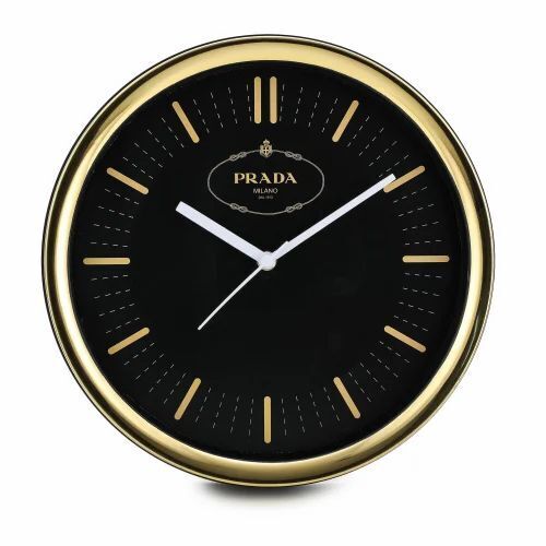 Plastic Black Wall Clock