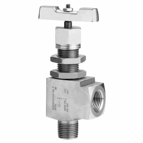 Steel Needle Valves - Stainless Steel, Standard Size, Silver | Polished Surface, Rust Proof, Long Lasting
