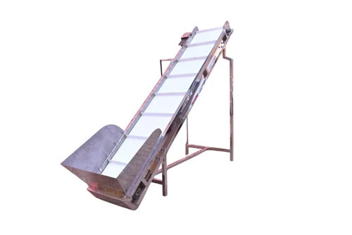 1000mm Food Grade Belt Conveyor - Stainless Steel, 5mm Thick, Silver & White | Durable, Polished Surface