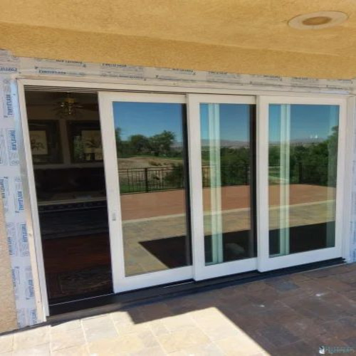 Aluminium Frame Toughened Glass Sliding Door