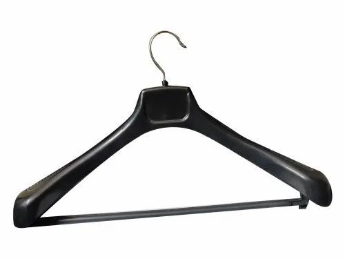 Black Plastic Coat Hanger