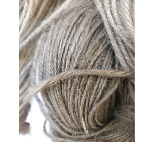 Brown Jute Yarn 3 Ply - Jute 500m Natural Brown 16 lb Yarn Count High Twist 3 Ply | Eco-Friendly Twisted Bright Lustre Textile Use