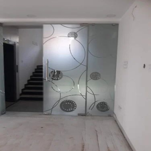 Designer Toughened Glass Partition Door