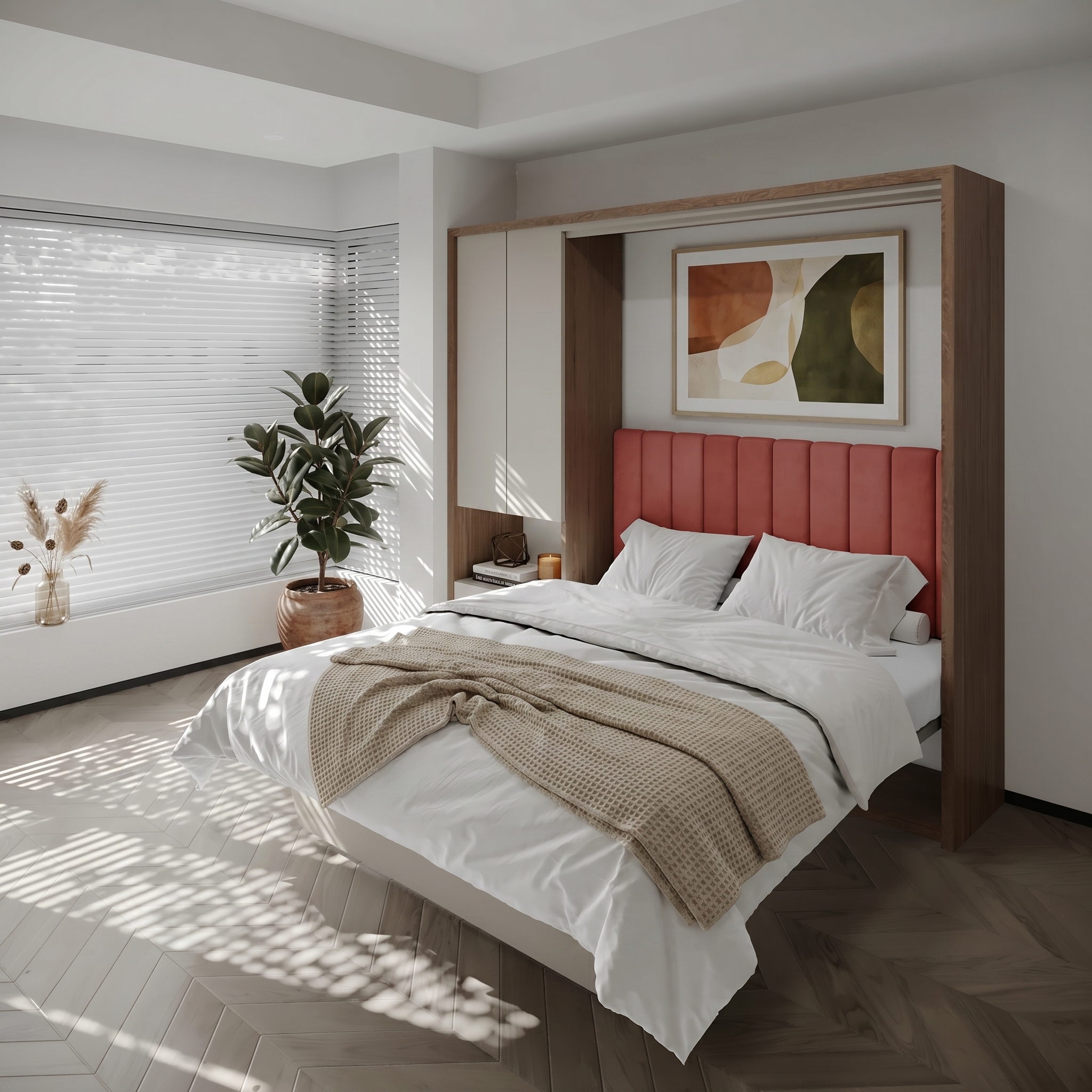 Double Murphy Bed With Storage