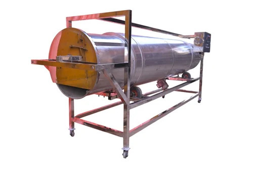 Electric Roaster Machine For Puff And Kurkure - Stainless Steel, Silver, 200 Kg/Hr, 9 Kw | Automatic, High Efficiency, Three Phase