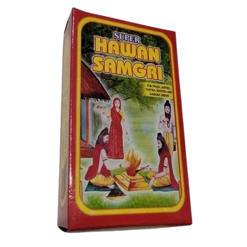 Hawan Samagri Packaging Box - Color: Multi Color