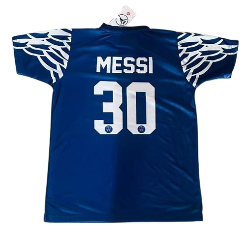 Mens Blue White Polyester T Shirt M - Half Sleeves, Printed Pattern, Quick Dry, Comfortable Fit