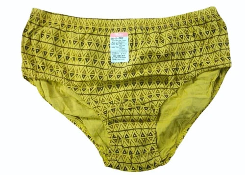 Mustard Yellow Cotton Printed Ladies Panty - Feature: Comfortable To Wear