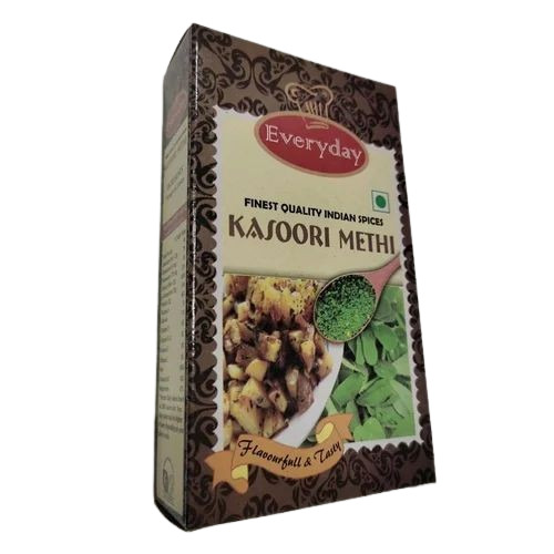 Printed Kasoori Methi Packaging Box