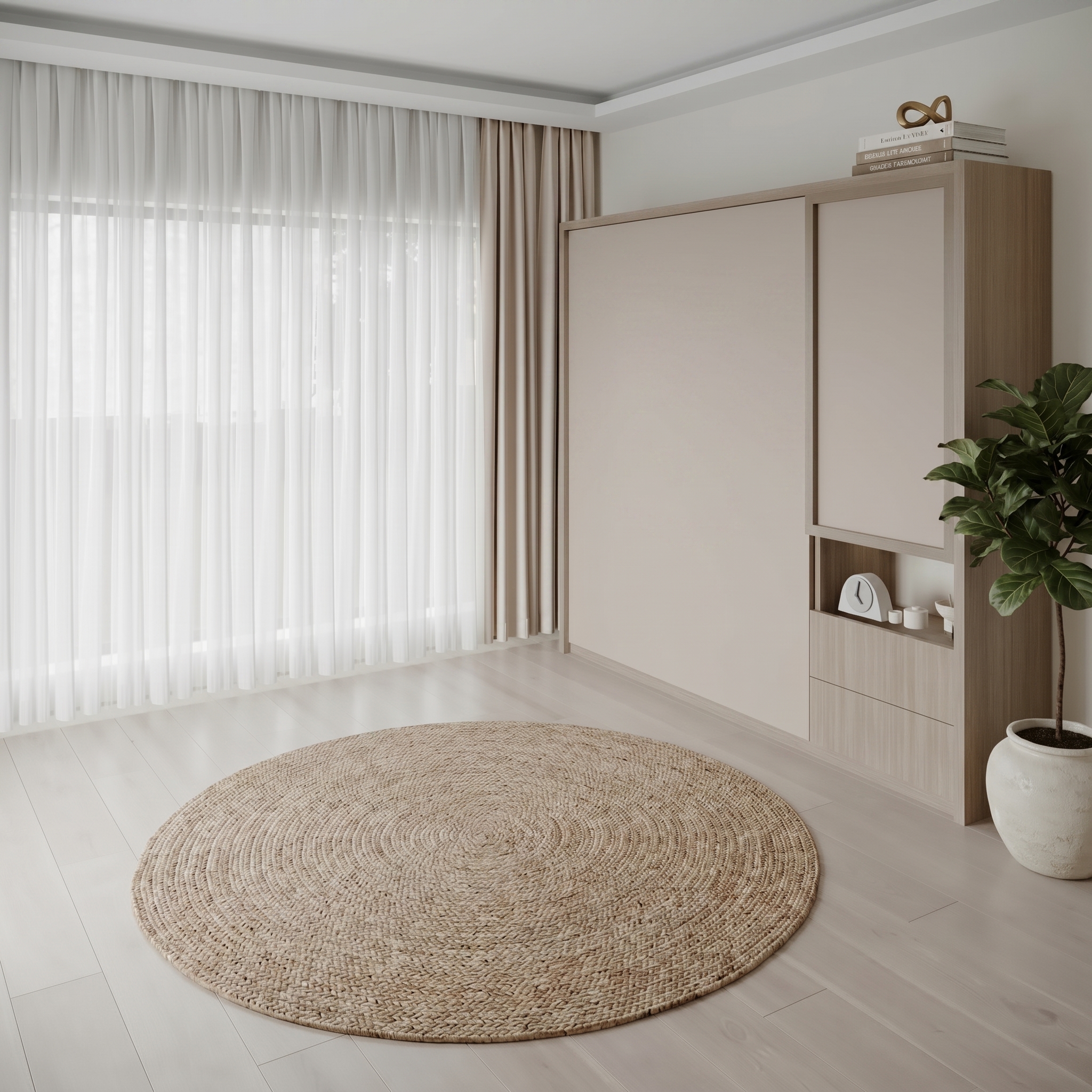 Round Shape Jute Rug