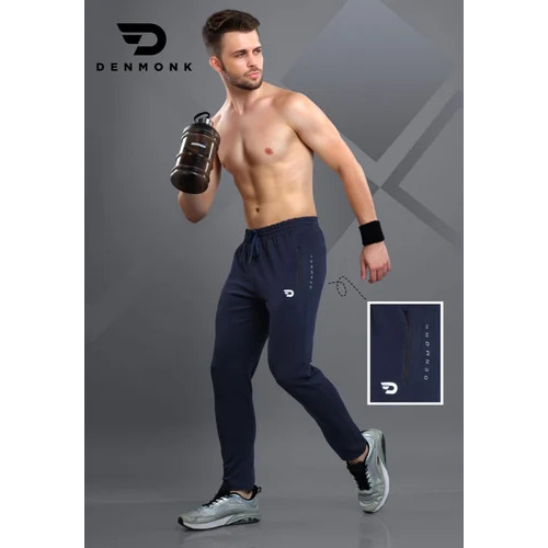 Sporty Mens Black Track Pants