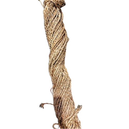 Twisted Brown Jute Twine Yarn - 500m Length, 1mm Width, Natural Brown, Multiple Ply, 50kg Tensile Strength, Eco-Friendly Twisted Yarn