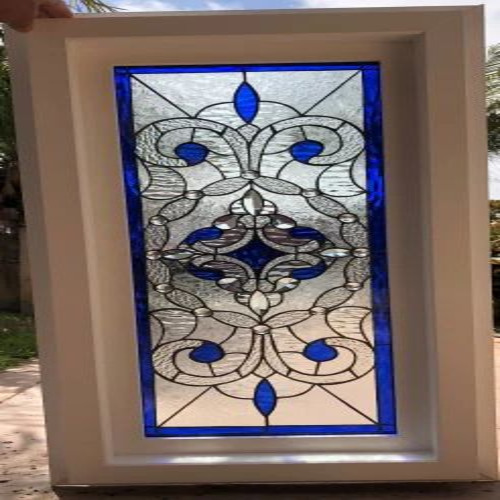 Upvc Frame Laminated Toughened Glass Door