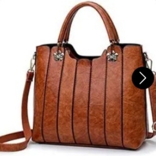Brown Ladies Handbag - Canvas Brown Lightweight Build | Durable Stitch Spacious Interior Adjustable Strap Water Resistant