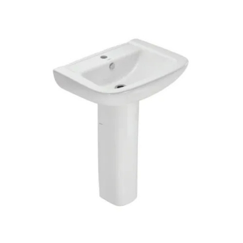 Ceramic White Pedestal Wash Basin