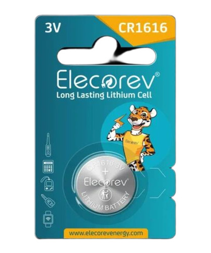 Elecorev Cr1616 Lithium Coin Battery