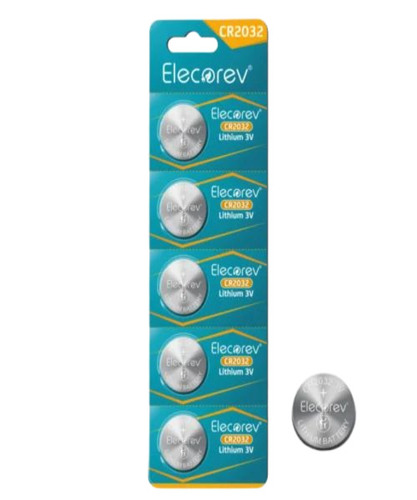 Elecorev Cr2032 3v Lithium Coin Cell Battery