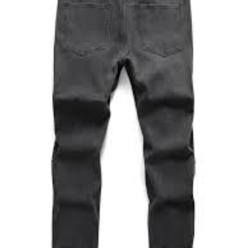 High Design Black Jeans - Denim, Black | No Fade, Reversible, Washable, Breathable, Comfortable Button Closure
