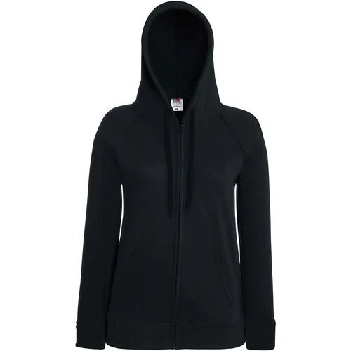 Ladies Black Hooded Sweat Shirt
