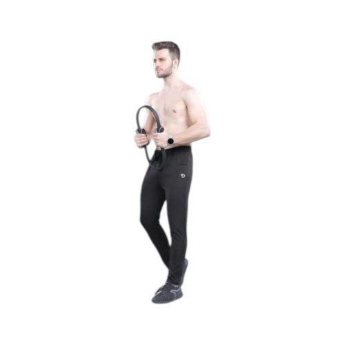 Lightweight Mens Black Track Pants for Running Gym and Casual Wear
