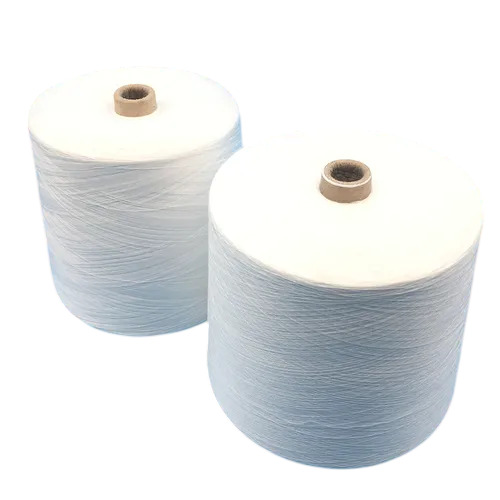 3/30 Spun Polyester Industrial White Yarn