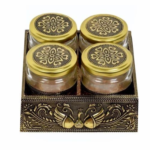 500gm Teak Wooden Dry Fruit Box