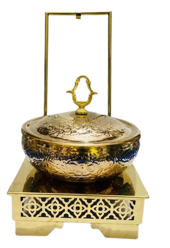6 L Round Brass Chafing Dish