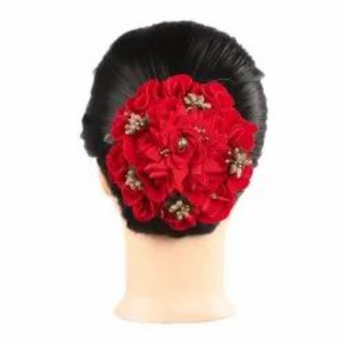 Artificial Flowers Hair Bun