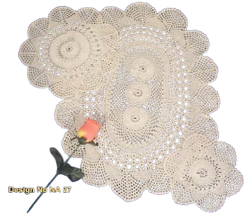 Handmade Crochet Lace Doilies - Color: White Or Beige