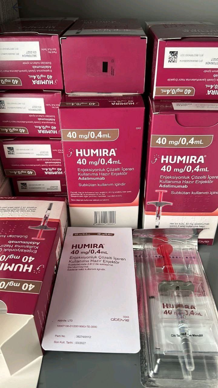 Humira 40Mg 0.4Mg Injection - Color: Yellow