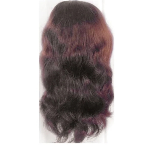 Straight Women Wig - Human Hair Medium Brown, Adjustable Cap, Heat Resistant, Tangle Free, Comfortable Fit
