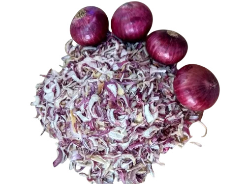 Dehydrated Red and Pink Onion Flakes